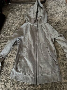 lululemon athletica Light Gray Hooded Full-Zip Jacket - Women